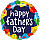 FOIL 18'' HAPPY FATHERS DAY ΠΟΛΥΧΡΩΜΑ ΑΣΤΕΡΙΑ
