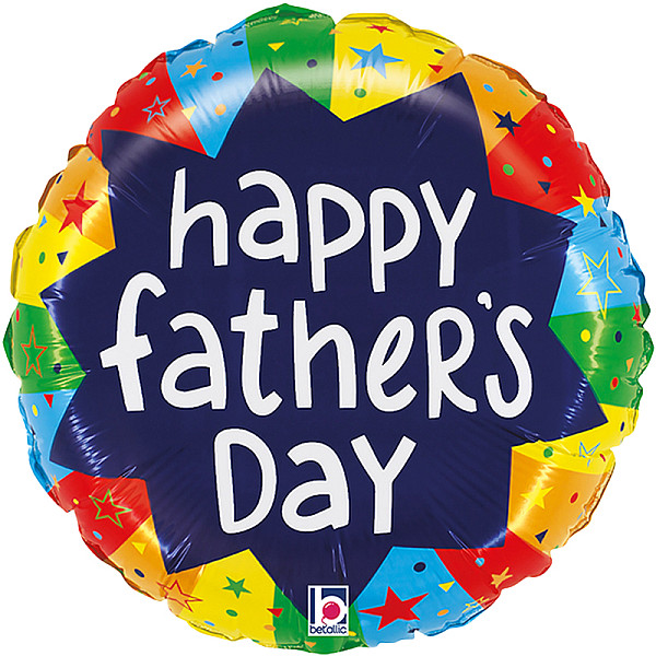 FOIL 18'' HAPPY FATHERS DAY ΠΟΛΥΧΡΩΜΑ ΑΣΤΕΡΙΑ