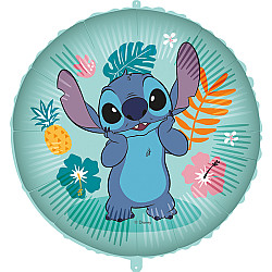 FOIL 18'' ROUND DISNEY STICH HAWAII