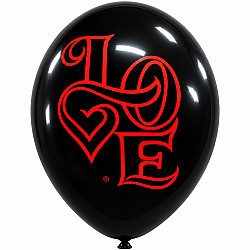 LATEX 13'' TΥΠΩΜΕΝΟ LOVE 25ΤΕΜ