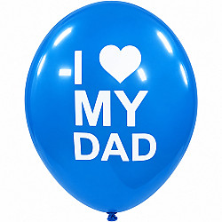 LATEX  13'' ΤΥΠΩΜΕΝA I LOVE MY DAD 25TEM