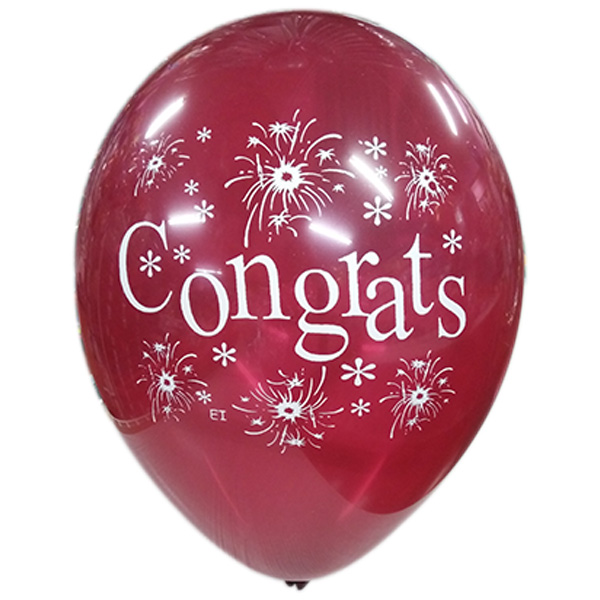  LATEX 12'' ΤΥΠΩΜΕΝO CONGRATS 25TEM
