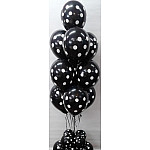 LATEX 12'' ΜΑΥΡΟ ΤΥΠΩΜΕΝΟ ΠΟΥΑ 25TEM